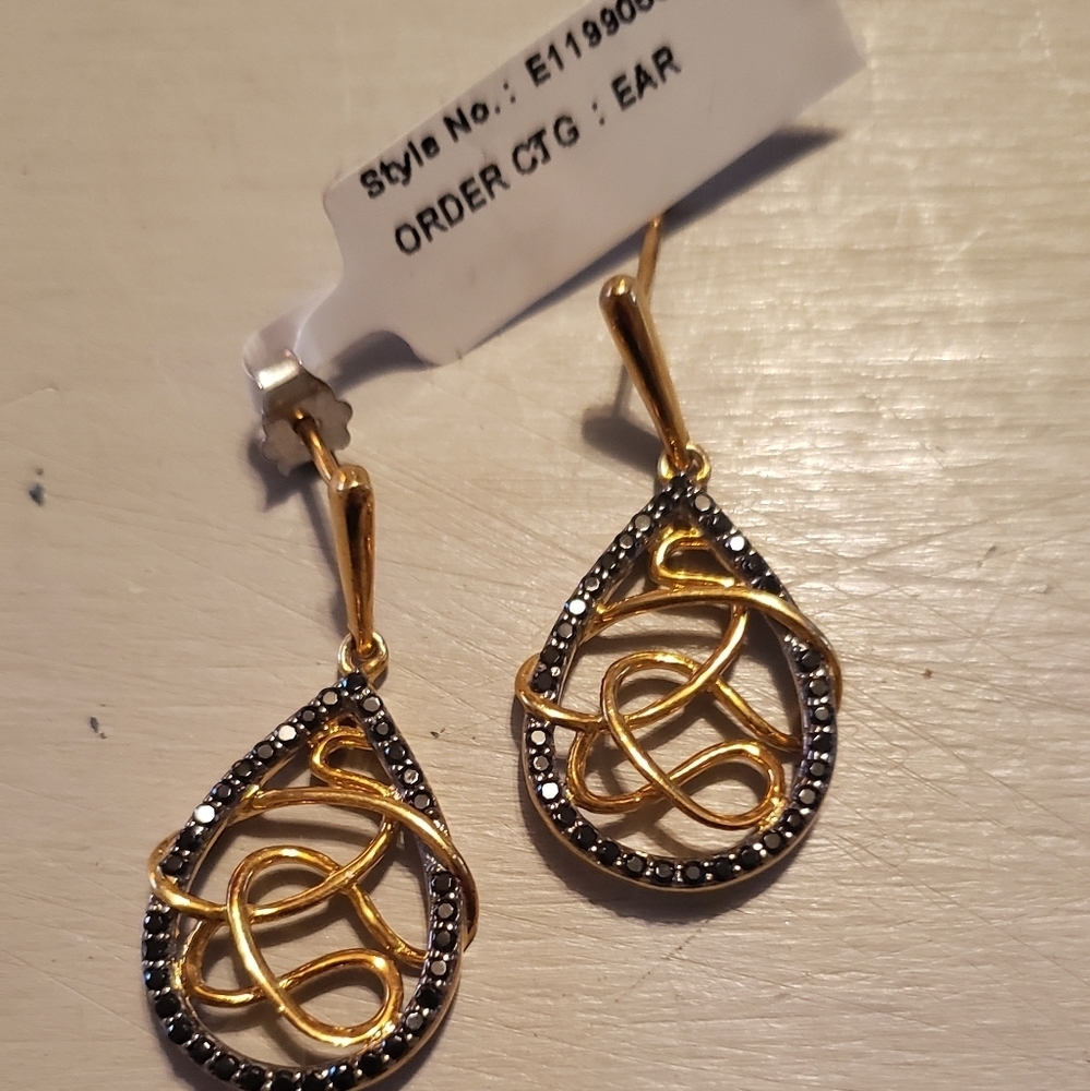 Sterling silver earrings - Picture 2 of 2